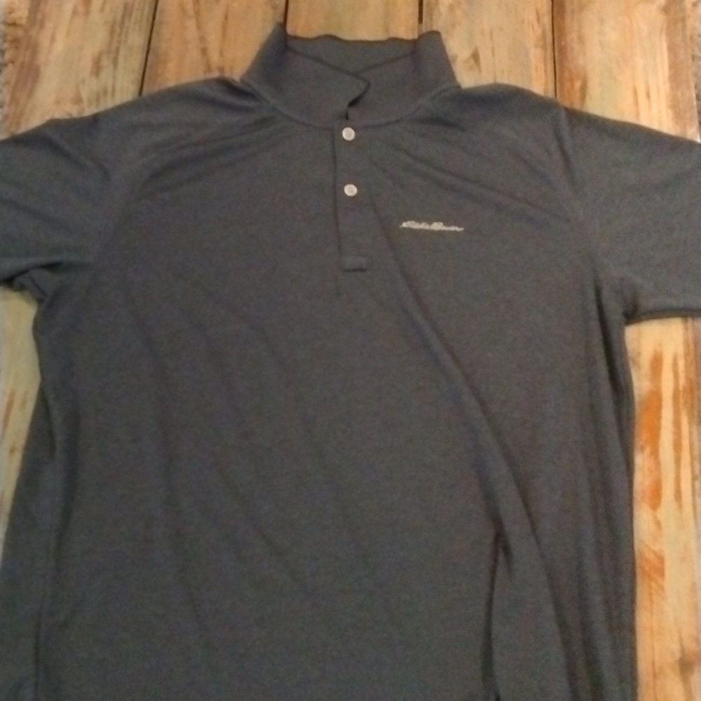 Eddie Bauer Freedry Polo. Dark Blue. Size Large - Picture 1 of 3